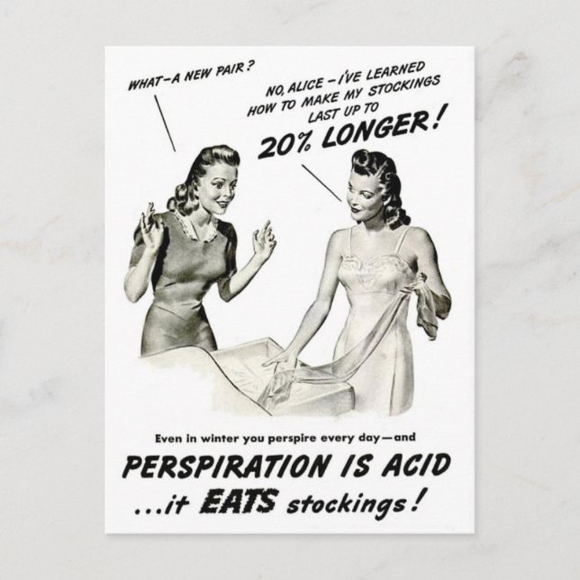 Tarjeta postal de publicidad de Pantymedias de Vin (Anverso)