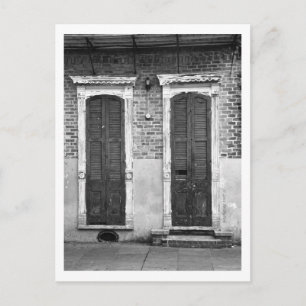 Tarjeta postal de puerta y ventana