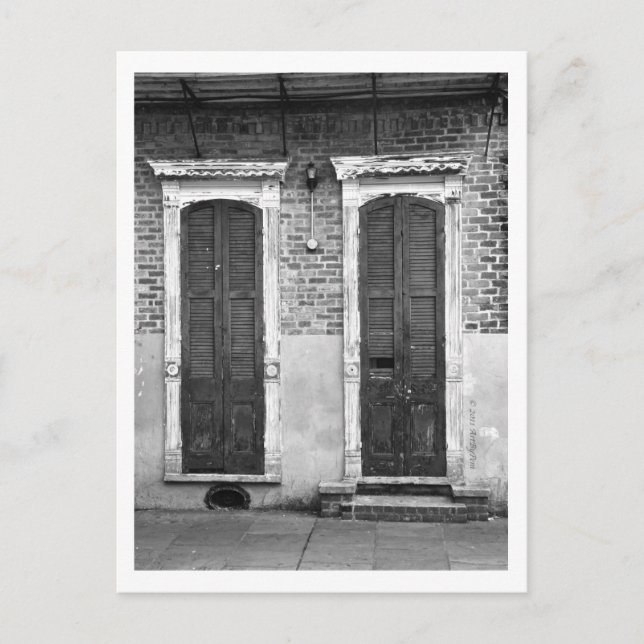 Tarjeta postal de puerta y ventana (Anverso)