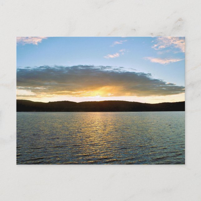 Tarjeta postal de puesta de sol (Anverso)