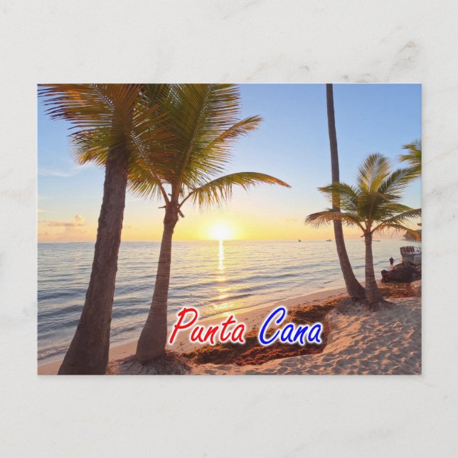 TARJETA POSTAL DE PUNTA CANA SUNRISE AMANECER (Anverso)