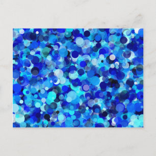 Tarjeta postal de punto azul