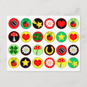 TARJETA POSTAL DE PUNTOS DE SUERTE