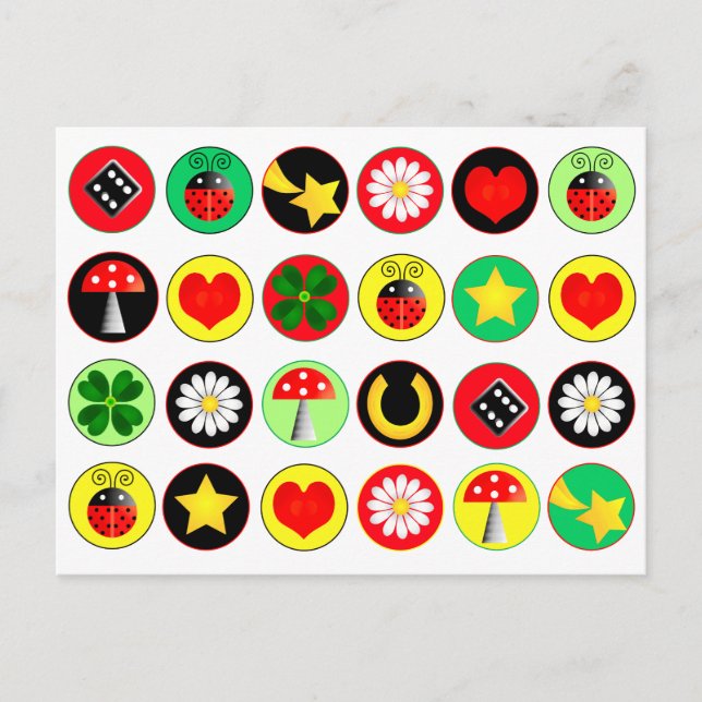 TARJETA POSTAL DE PUNTOS DE SUERTE (Anverso)