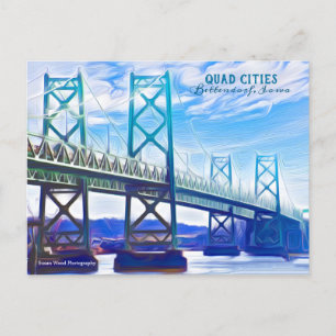Tarjeta postal de Quad Cities EE. UU.