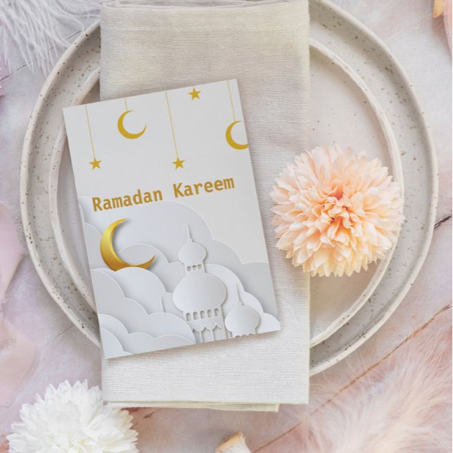 Tarjeta postal de Ramadan Kareem Ramadan Mubarak (Subido por el creador)