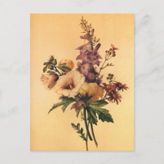 Tarjeta postal de ramo de flores Redoute