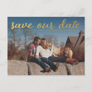 Tarjeta postal de recarga de fotos de Gold Save Ou
