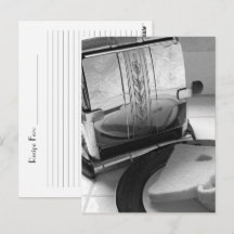 Tarjeta postal de receta de tostadora antigua