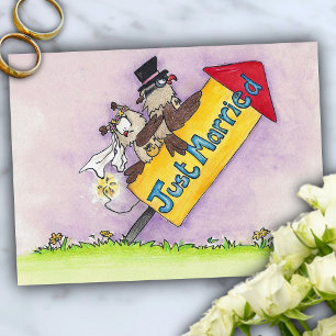 Tarjeta postal de RECIÉN CASADOS de Nicole Janes