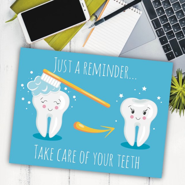 Tarjeta postal de recordatorio de cita dental (Subido por el creador)