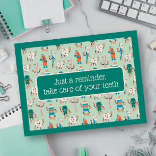 Tarjeta Postal de Recordatorio de Cita Dental