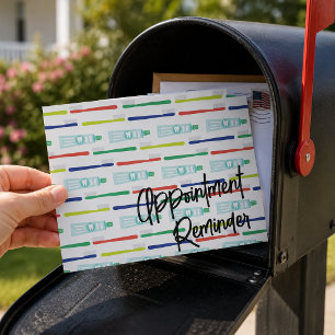 Tarjeta Postal de Recordatorio de Cita en el Consu