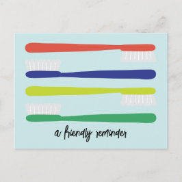 Tarjeta postal de recordatorio de citas de oficina