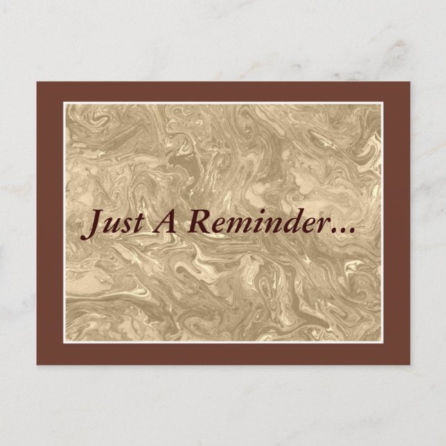 Tarjeta postal de recordatorio de nombramiento de  (Anverso)