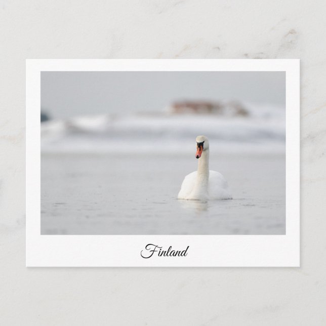 Tarjeta postal de recuerdo de Finlandia (Anverso)