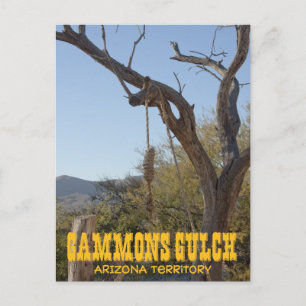 Tarjeta Postal de Recuerdo de Gammons Gulch