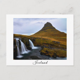 Tarjeta postal de recuerdo de Islandia