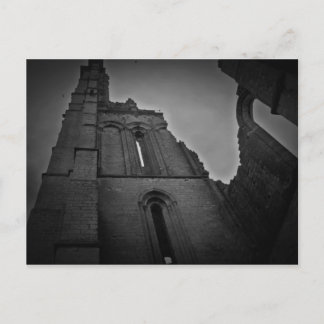 Tarjeta postal de recuerdo de ruinas góticas oscur