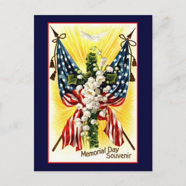 Tarjeta postal de recuerdo del Día de la Conmemora (Anverso)