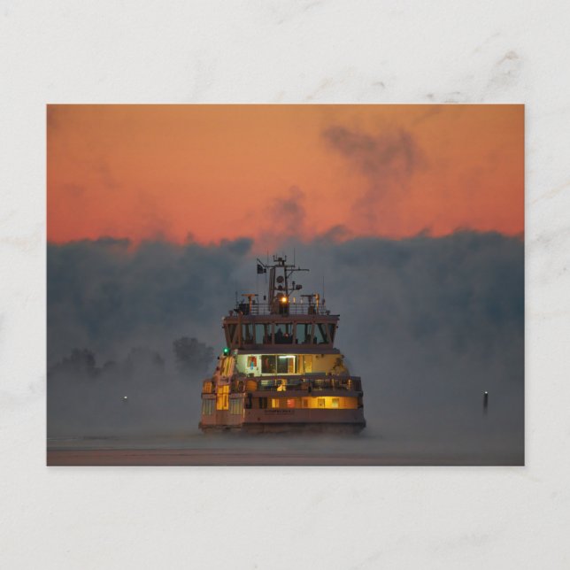 Tarjeta postal de recuerdo del ferry Suomenlinna (Anverso)