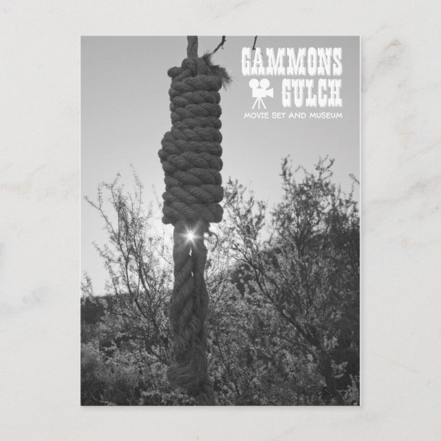 Tarjeta postal de recuerdo Gammons Gulch (Anverso)