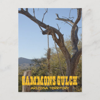 Tarjeta postal de recuerdo Gammons Gulch