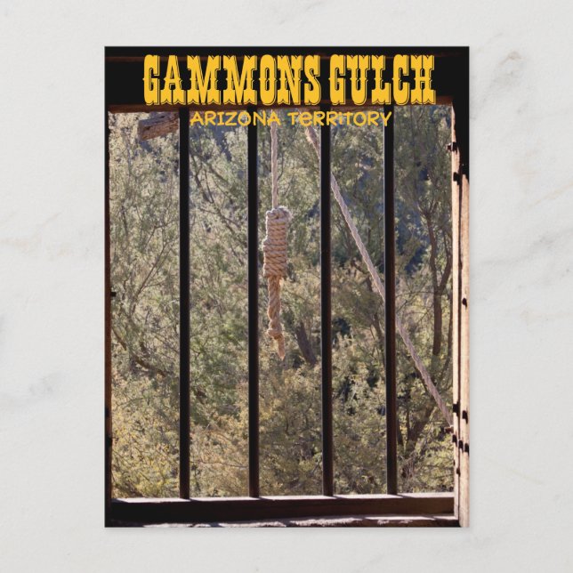 Tarjeta postal de recuerdo Gammons Gulch (Anverso)