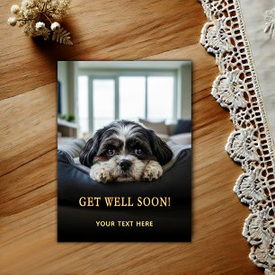 Tarjeta postal de recuperación adorable Shih Tzu
