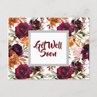 Tarjeta postal de recuperación con hermosos colore