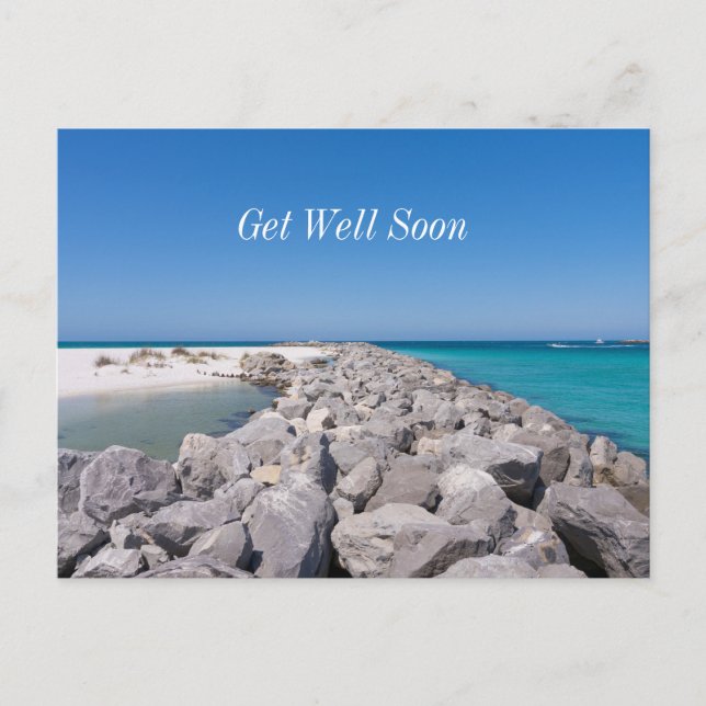 Tarjeta postal de recuperación de la escollera del (Anverso)