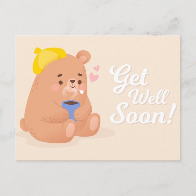 Tarjeta postal de recuperación pronta linda (Anverso)