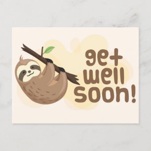 Tarjeta postal de recuperación pronta linda