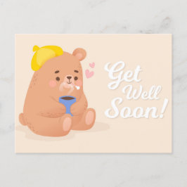 Tarjeta postal de recuperación pronta linda