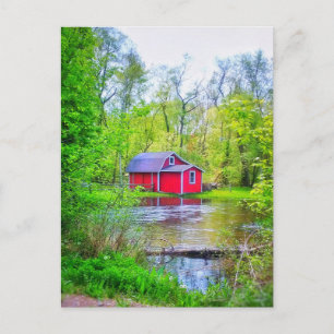 TARJETA POSTAL DE RED SHED