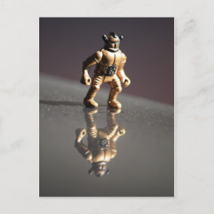 Tarjeta postal de reflexión de Alien