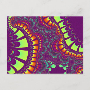 Tarjeta postal de Remix de Arcoíris Morado Persona