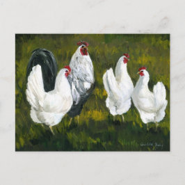 Tarjeta postal de reproducción artística "Hens & R