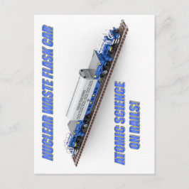 Tarjeta postal de residuos nucleares británicos mo