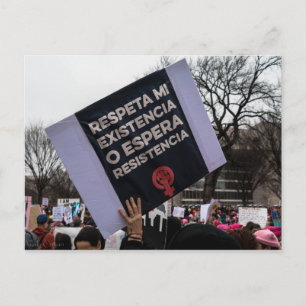 Tarjeta postal de Respeto a mi Existencia (español