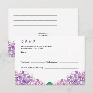 Tarjeta postal de respuesta a boda