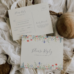 Tarjeta postal de respuesta de elección de menú de