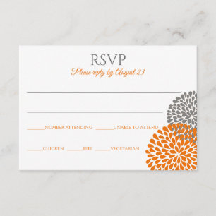 Tarjeta / Postal de Respuesta para Boda Floral (Na