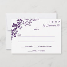 Tarjeta postal de respuesta / RSVP pequeña para bo