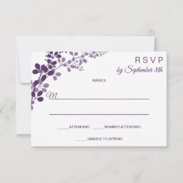 Tarjeta postal de respuesta / RSVP pequeña para bo
