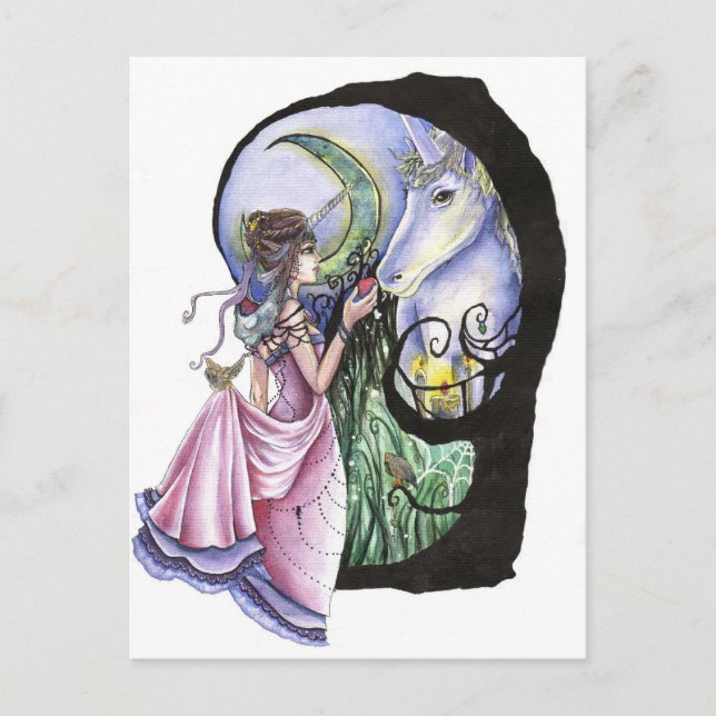 Tarjeta postal de reunión con luz solar (Anverso)