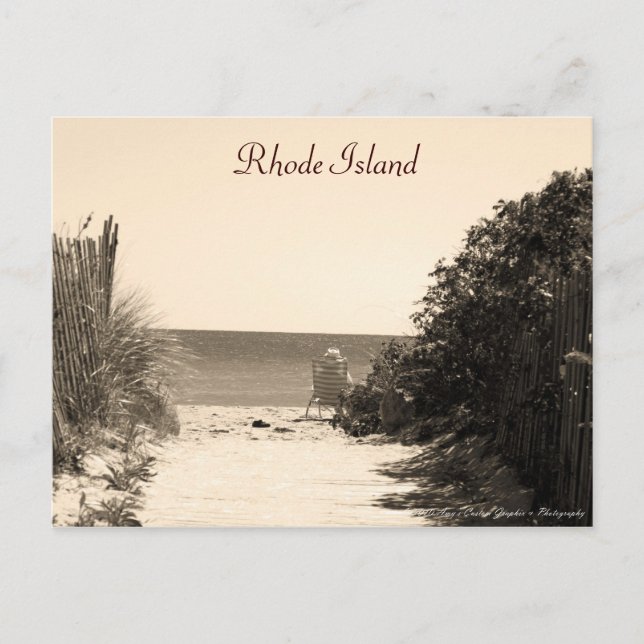 Tarjeta postal de Rhode Island (Anverso)