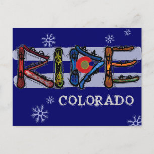 Tarjeta postal de Ride Colorado