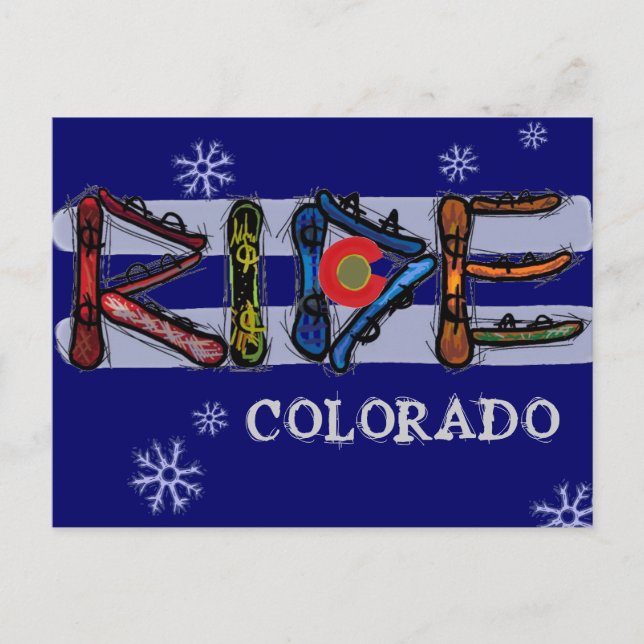 Tarjeta postal de Ride Colorado (Anverso)