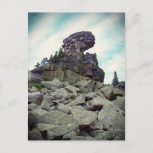 Tarjeta postal de roca desgastada